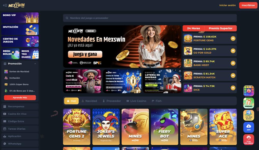 Mexswin Casino - Bono de $100 para novatos! 59 Mexswin Mexswin.blog Mexwin juegos casino